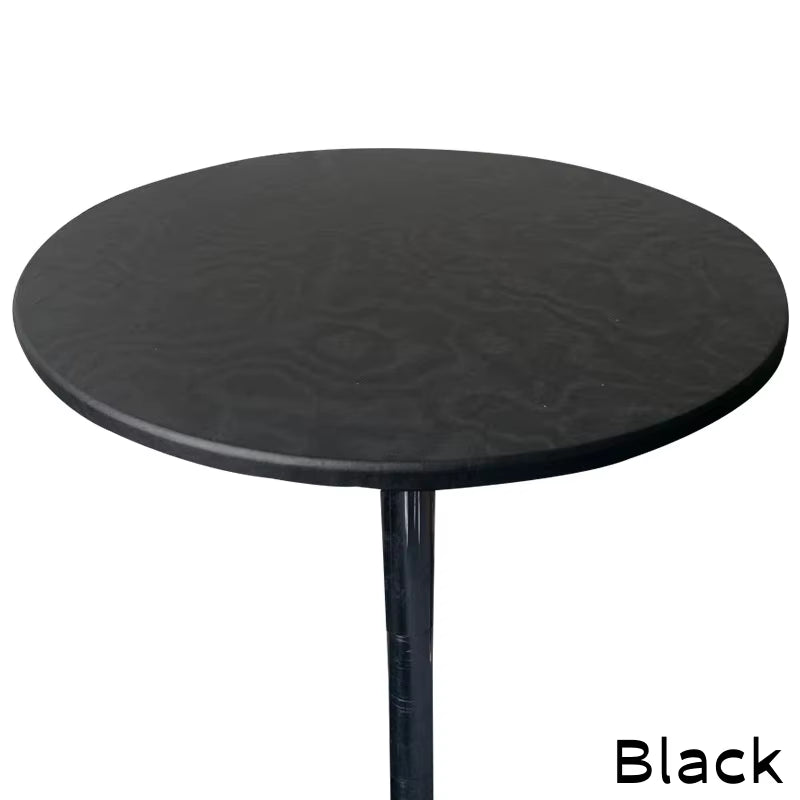 New 60-140Cm Weding round Table Cover Waterproof Case Dining Table Oil-Proof Elastic Tablecloth Fitted Wedding Decoration Hotel