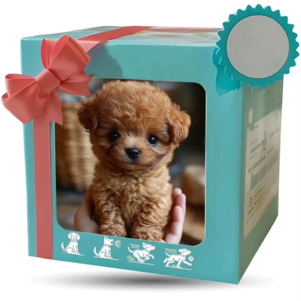 Stuffed Animals Realistic Robotic Puppy Tail Wagging Interactive Plush Robot Dog Soft Plush Barking Walking Dog Toy Kids Gift