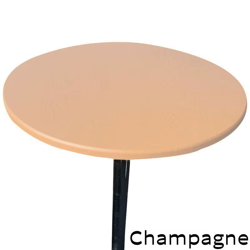 New 60-140Cm Weding round Table Cover Waterproof Case Dining Table Oil-Proof Elastic Tablecloth Fitted Wedding Decoration Hotel