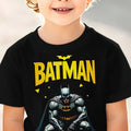 JUSTICE LEAGUE Kids  Crouching Hero Print Boys & Girls T-Shirt - 100% Cotton Soft Breathable Short Sleeve Tee Design, Comfortable Casual Top for Kids, Perfect Gift for Graduation & Summer - Affordable Everyday Clothing Item,