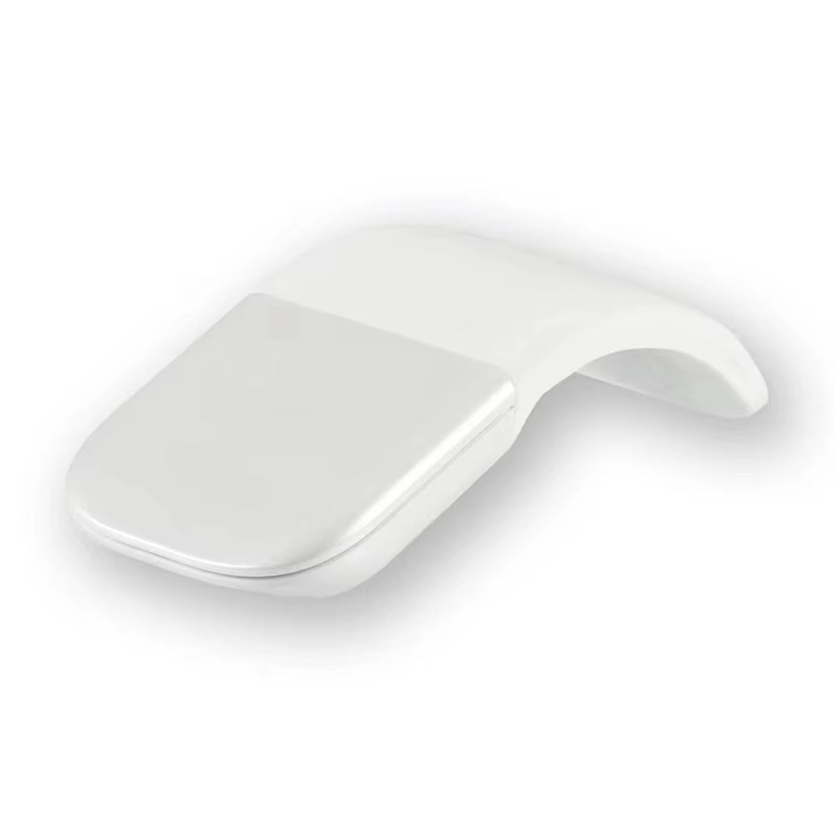 XFDE Portable Wireless Bluetooth Curved Touch Mouse Foldable Ultra-Thin Silent Ergonomic Computer Mouse for PC Laptops White