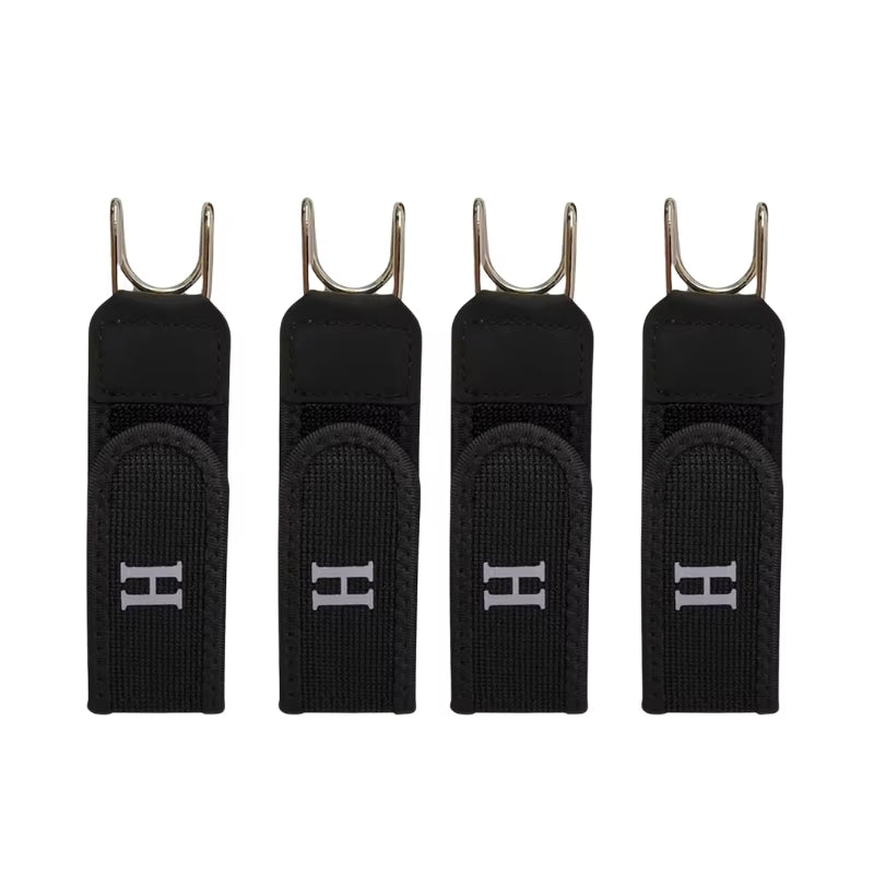 New Unisex Buckleless Belt Hook Adjustable Comfortable Elastic Velcro Waist Belt for Outdoor Work Daily Carry 1/2/4/8/20Pcs