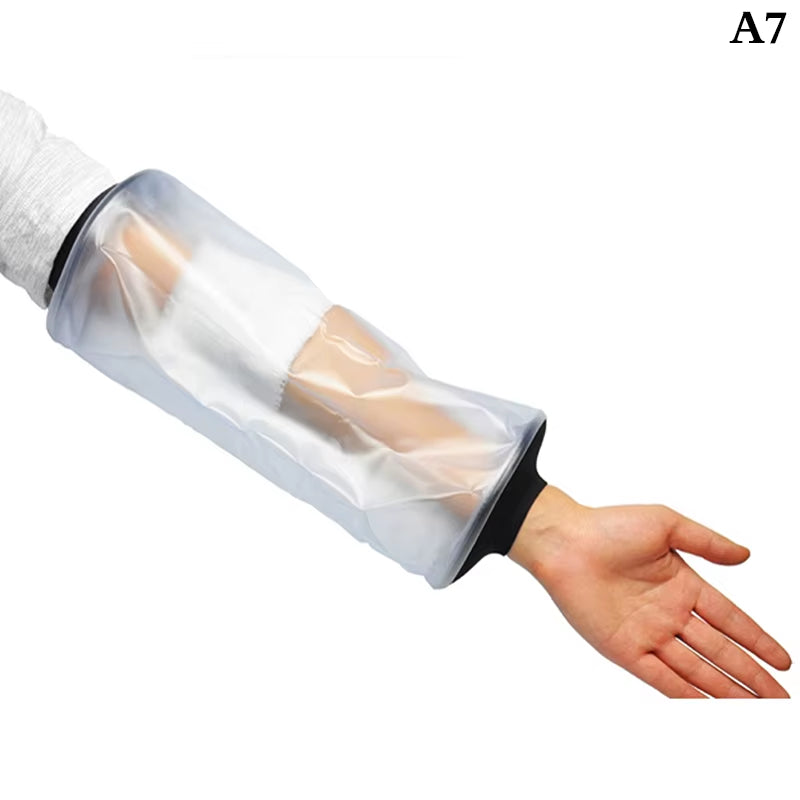 Blue Shower Cover Adult Waterproof Sealed Cast Bandage Protector Wound Fracture Leg Foot Arm Palm Bath Protective Ring Sleeve