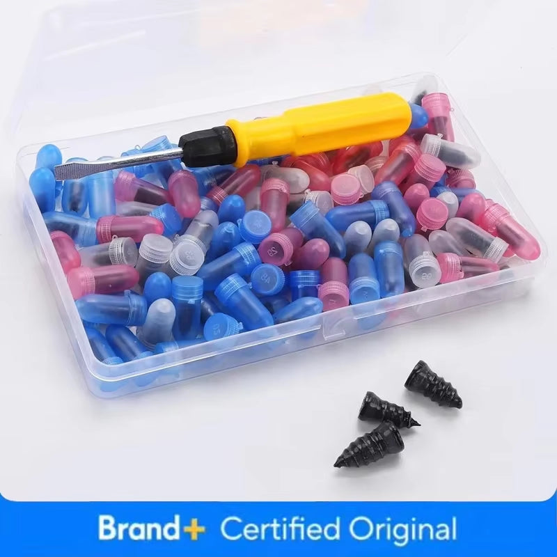 85X Tire Repair Screws Puncture Set Vacuum Car Tyre Repair Rubber Nail Set Tubeless Repair Tools Kit for Motorcycle Truck