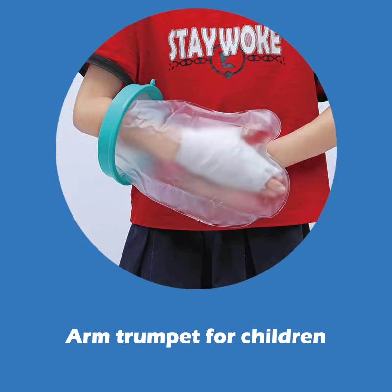 Blue Shower Cover Adult Waterproof Sealed Cast Bandage Protector Wound Fracture Leg Foot Arm Palm Bath Protective Ring Sleeve