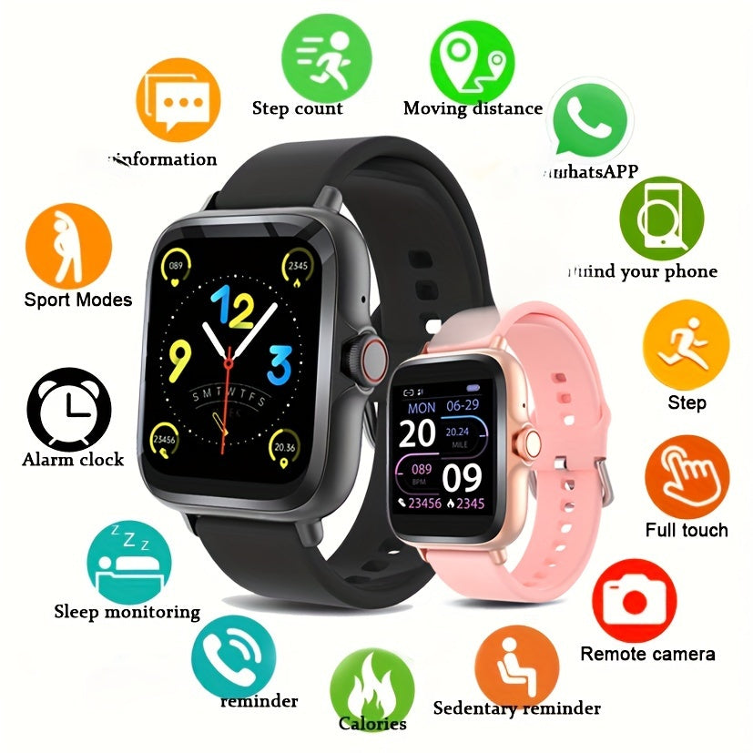 Smart Watch For Men And Women Wireless Calling Dial, Heart Rate Monitor, Multi-Sport Mode Sports Watches, Custom Wallpaper, Activity Monitoring, For IOS/Andriod