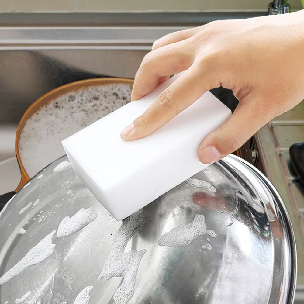 1-100Pcs Magic Melamine Sponge Kitchen Sponge Eraser Magic Sponge Cleaner Dishwasing Sponge for Home Bathroom Cleaning Tools
