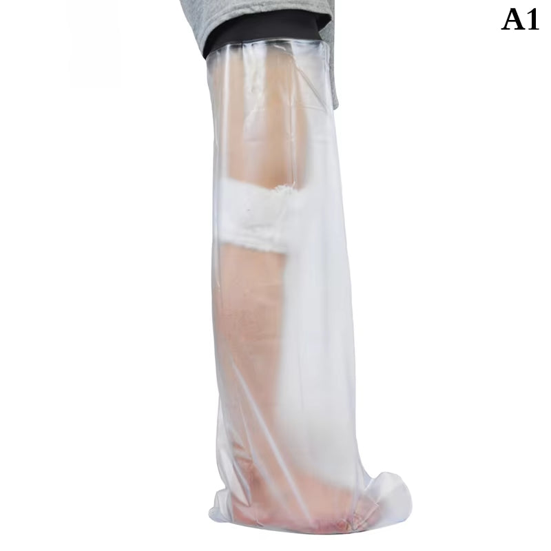 Blue Shower Cover Adult Waterproof Sealed Cast Bandage Protector Wound Fracture Leg Foot Arm Palm Bath Protective Ring Sleeve