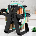 Household Rotating Storage Rack Rotating Glass Spice Rack Set Kitchen Storage Rack Spice Storage Rack Seasoning Storage Rack