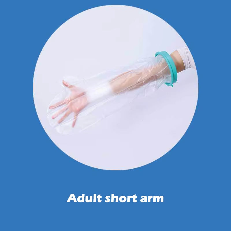 Blue Shower Cover Adult Waterproof Sealed Cast Bandage Protector Wound Fracture Leg Foot Arm Palm Bath Protective Ring Sleeve