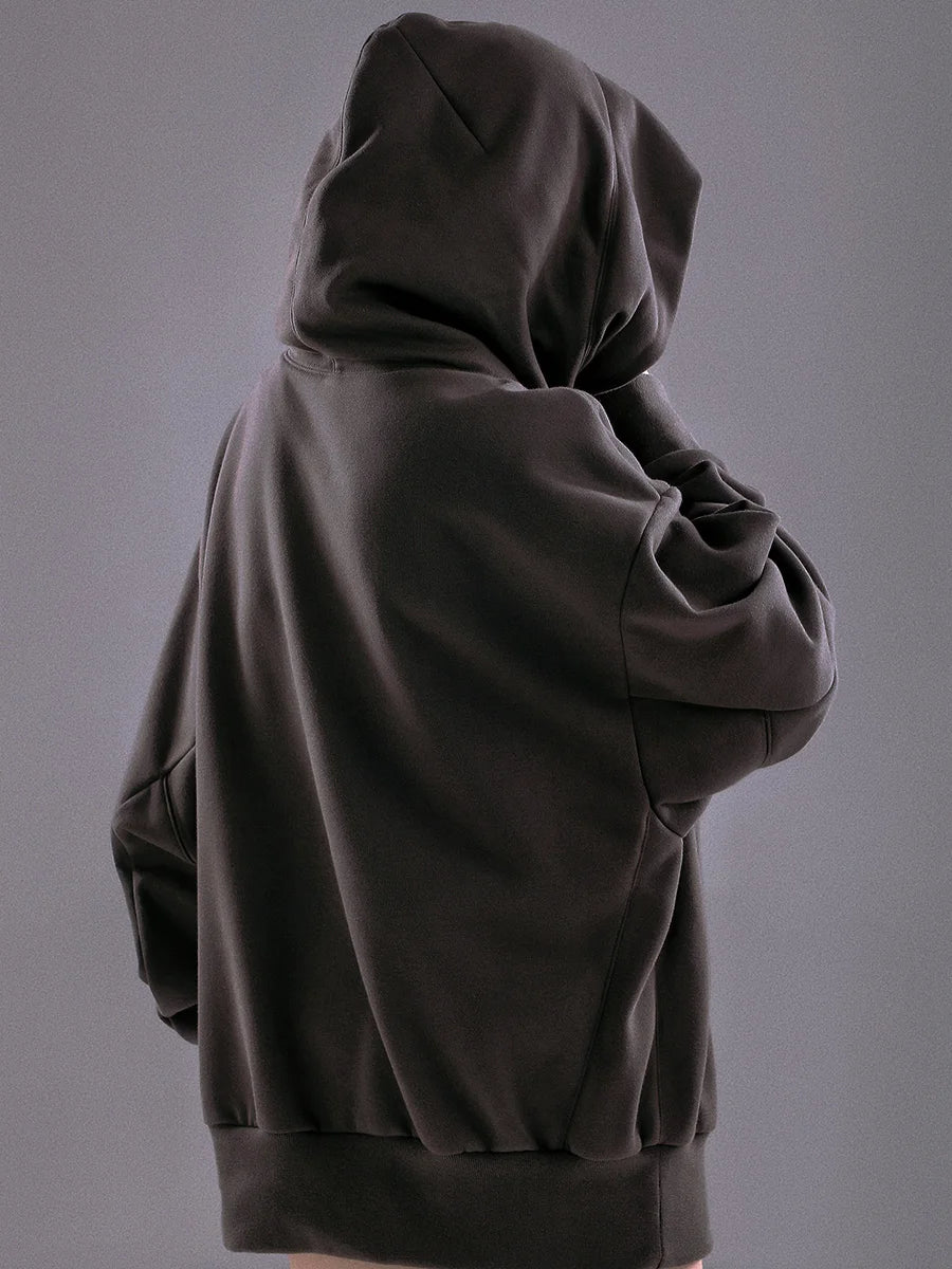 Unisex Autumn Winter High collar loose hooded Men's clothes Harajuku High Street streetwear oversize Sweatshirt hoodie Hiphop
