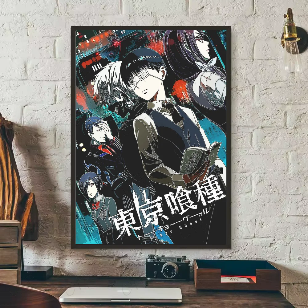 Anime Tokyo Ghoul Poster HD art sticky wall waterproof home living room bedroom bar aesthetic decoration