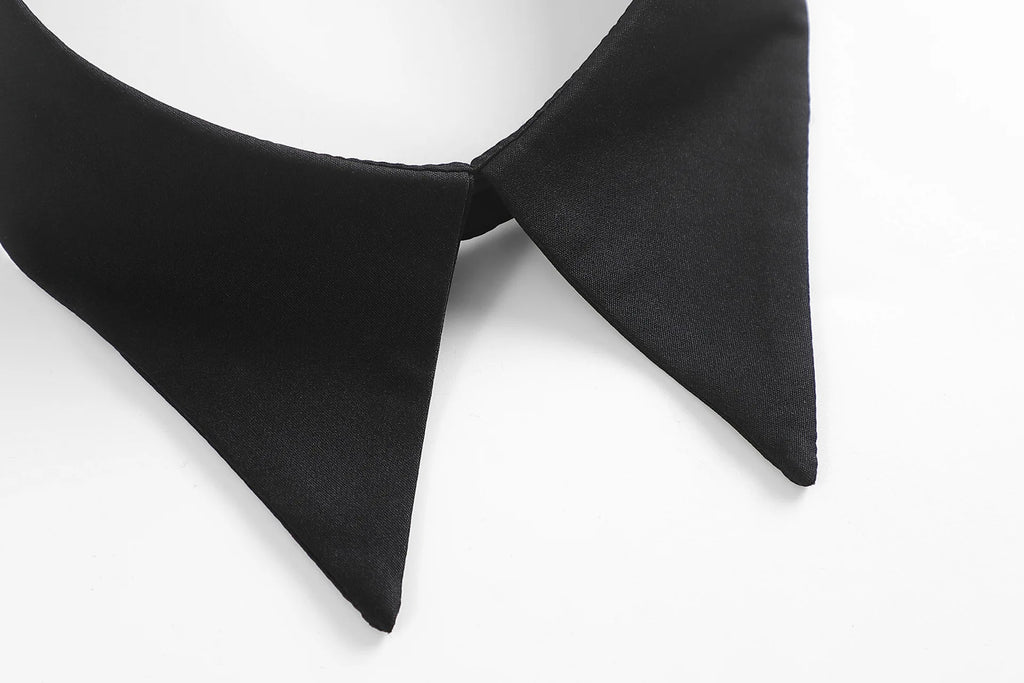 Fashionable Detachable Collar for Woman Black/White Simple Chiffon Collar Woman's Clothing Accessories