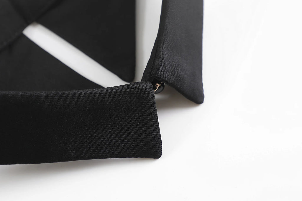 Fashionable Detachable Collar for Woman Black/White Simple Chiffon Collar Woman's Clothing Accessories