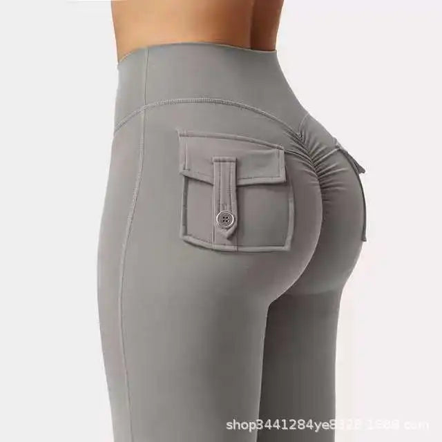 Women's Fitness Pants with High Waist and High Elasticity, Suitable for Running, Tight-fitting Sports and Yoga Pants