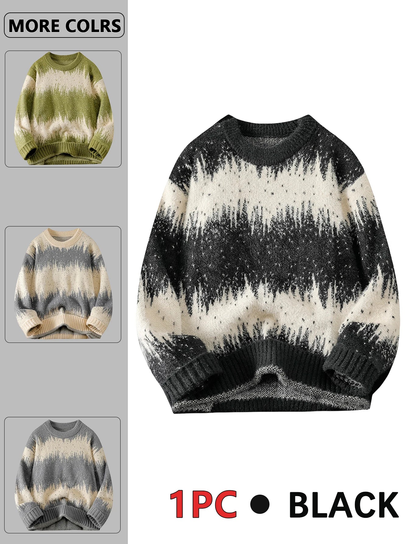 Men's Casual Tops, Asymmetrical Color-Blocked Knitwears, Single-Piece Sweaters, Suitable for Daily Home, Travel, Parties, Commuting, Outdoor Fashion and Versatile, Showing Elegant, Street Fashion, Travel Clothing.