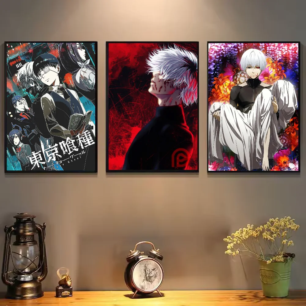 Anime Tokyo Ghoul Poster HD art sticky wall waterproof home living room bedroom bar aesthetic decoration