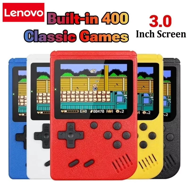 Lenovo Portable Retro Mini Game Console 8-Bit Handheld Game Player Built-in 500 Games AV Out Game Console Valentine's Day Gift