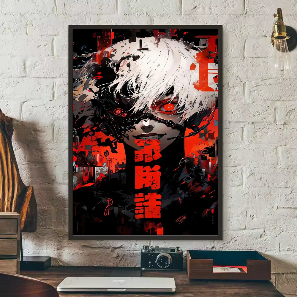 Anime Tokyo Ghoul Poster HD art sticky wall waterproof home living room bedroom bar aesthetic decoration