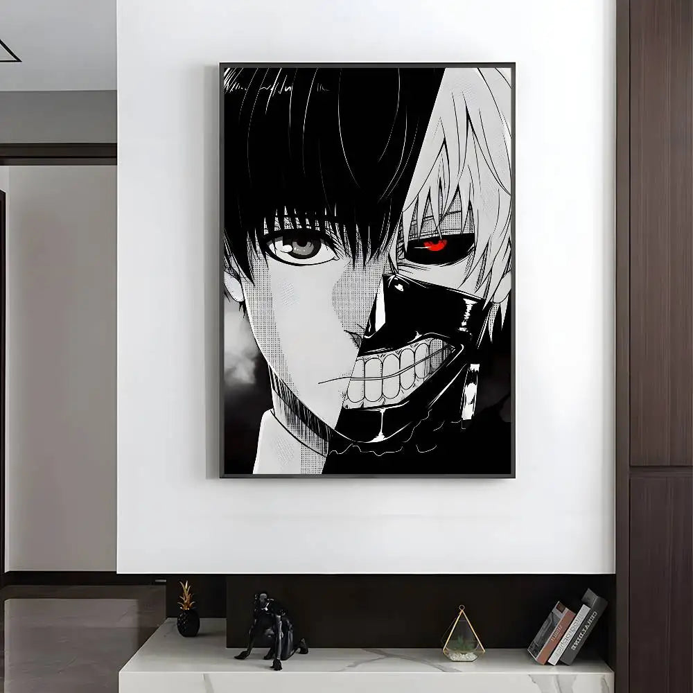 Anime T-Tokyo Ghoul Poster HD art sticky wall waterproof home living room bedroom bar aesthetic decoration