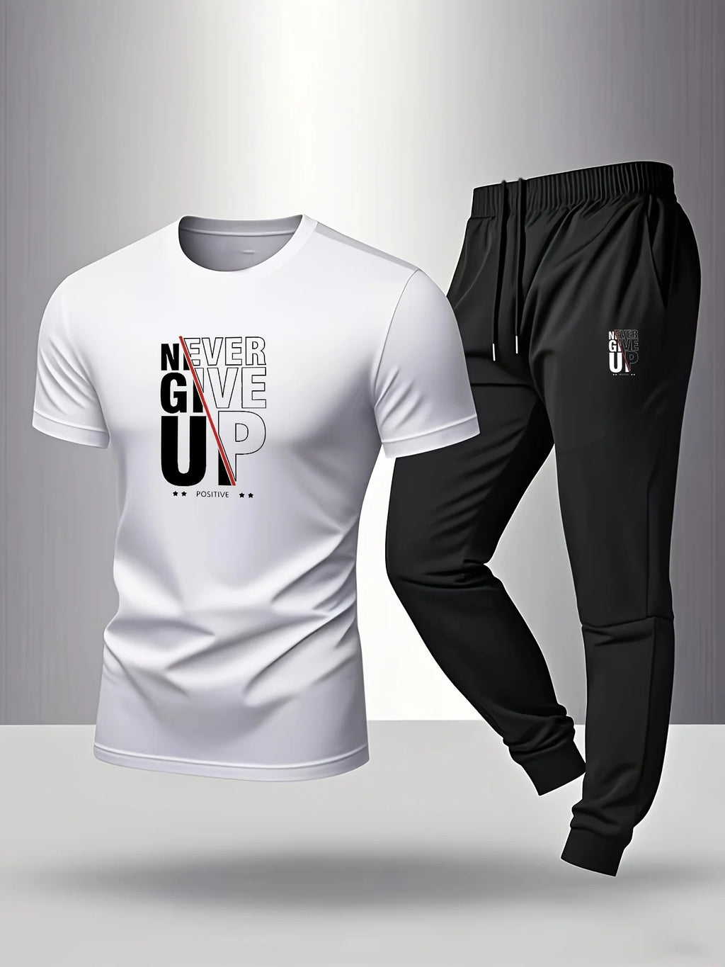 Men's casual sports outfit - T-shirt and pants - Men's underwear and sleepwear - Trendy and fashionable outfit Environmentally