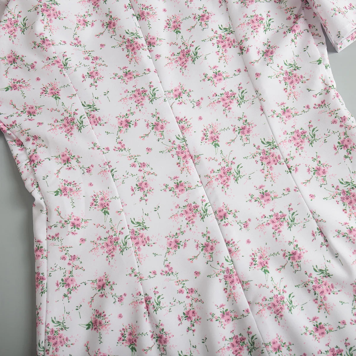 New Summer Women's Printed Short Sleeved Long Dress,Casual Dress,Woman's Clothing,Floral Dresses,White Dresses