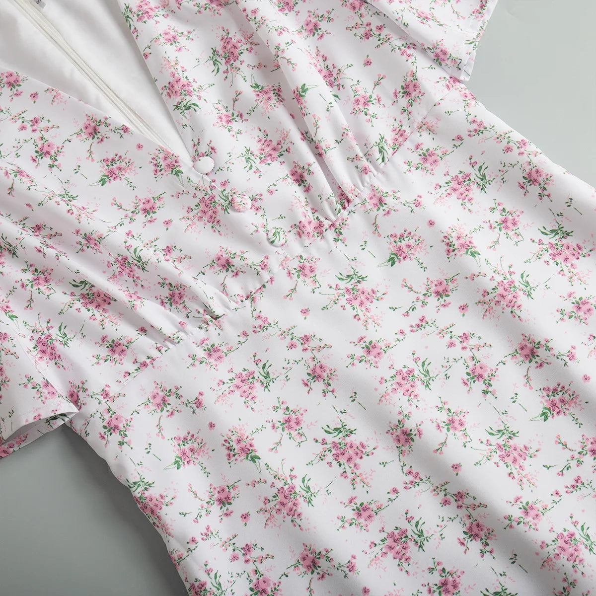 New Summer Women's Printed Short Sleeved Long Dress,Casual Dress,Woman's Clothing,Floral Dresses,White Dresses