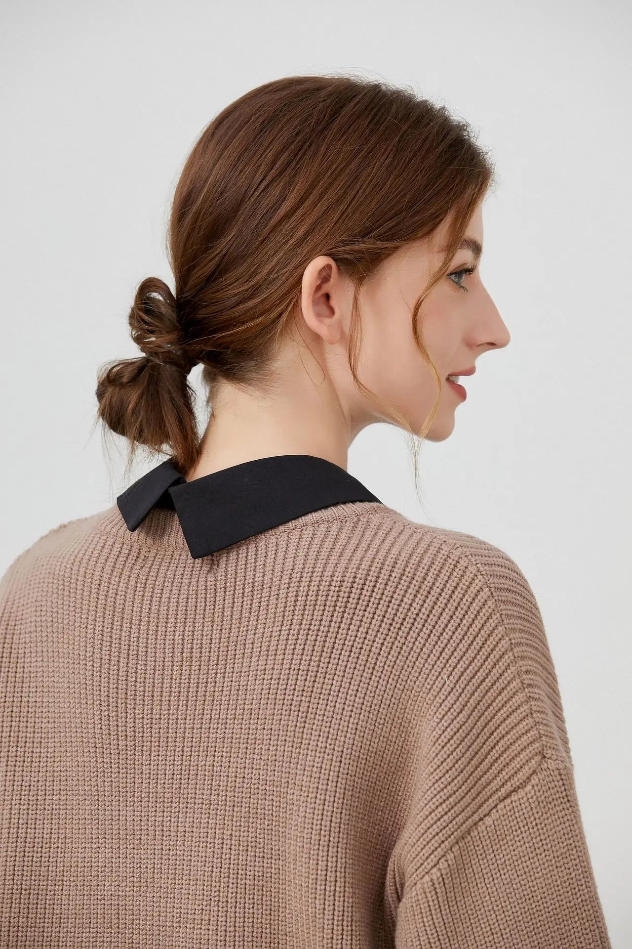 Fashionable Detachable Collar for Woman Black/White Simple Chiffon Collar Woman's Clothing Accessories