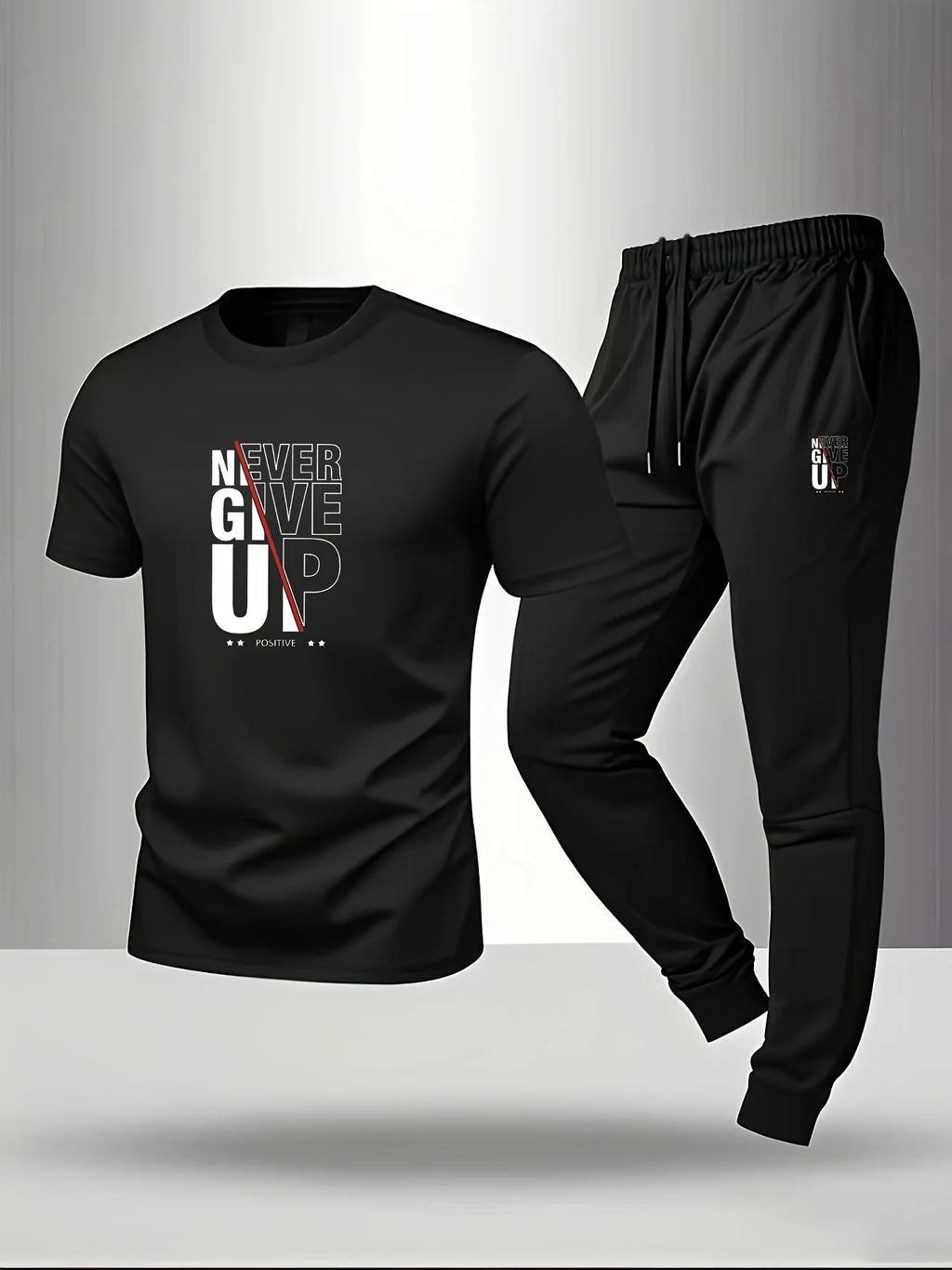 Men's casual sports outfit - T-shirt and pants - Men's underwear and sleepwear - Trendy and fashionable outfit