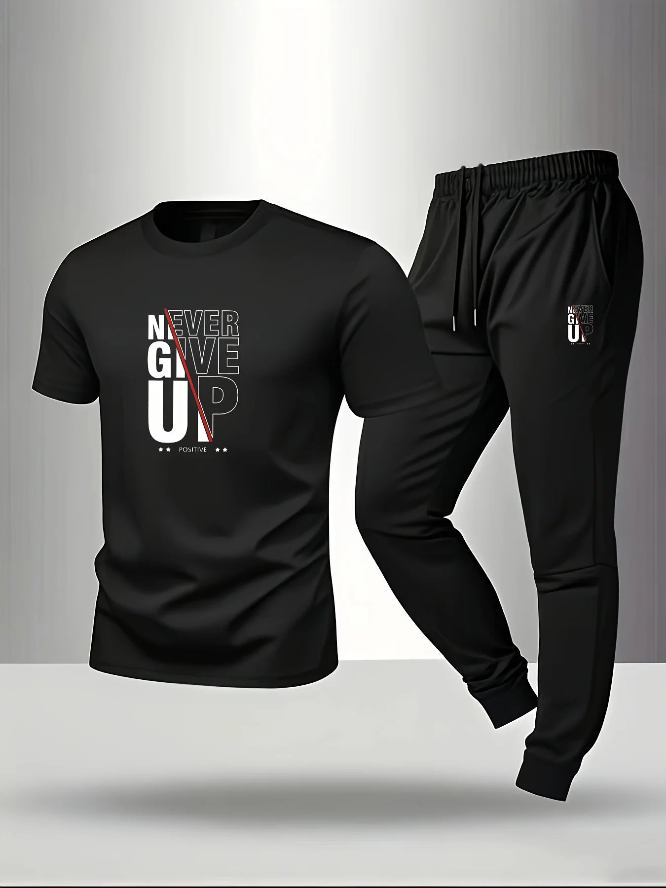 Men's casual sports outfit - T-shirt and pants - Men's underwear and sleepwear - Trendy and fashionable outfit