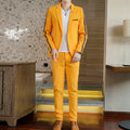 Suit  (Blazer+Pants) Men's Fashionable Checked Travel Gentleman Wedding Fitted Business Trend Casual Korean-style Formal Wear