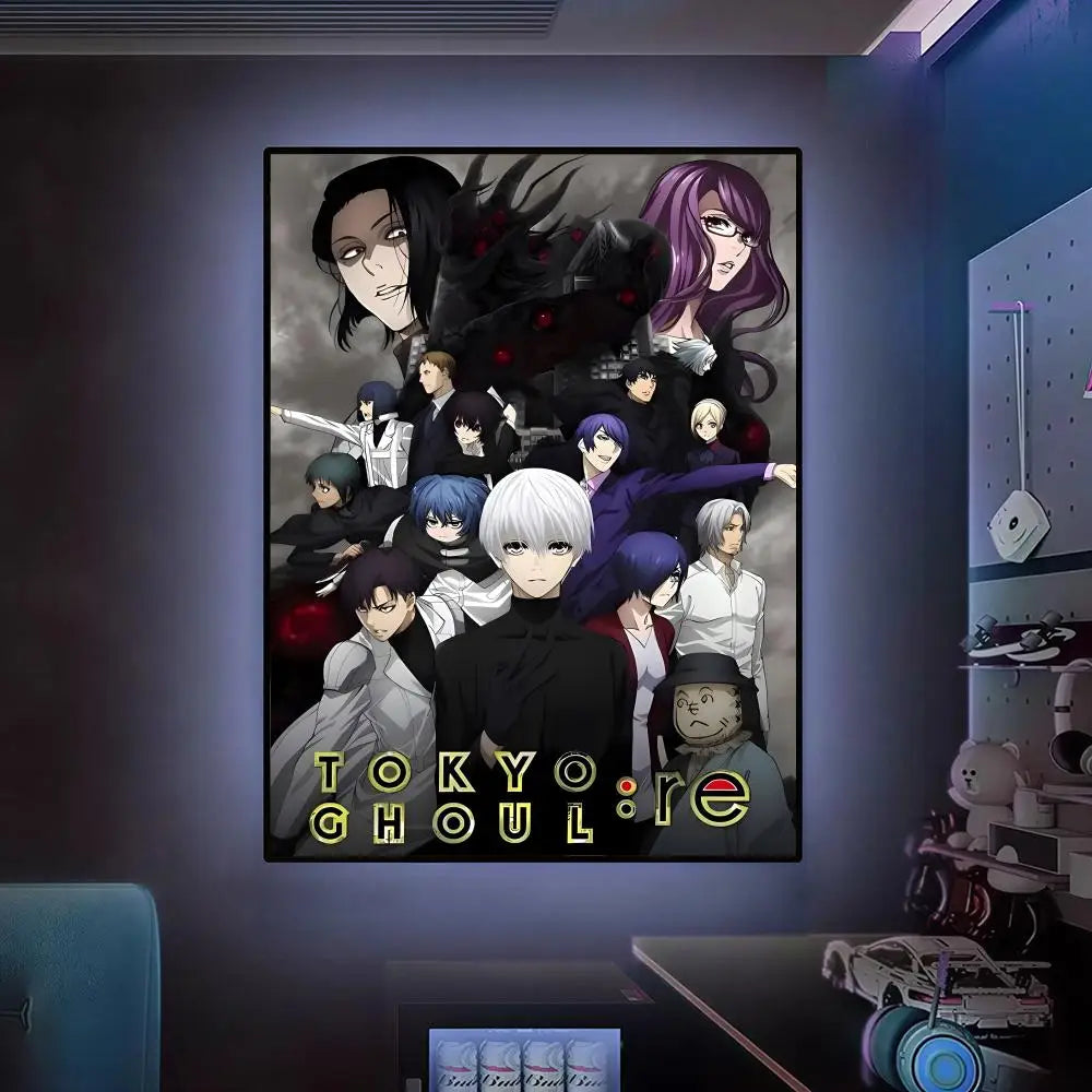 Tokyo G-Ghouls Hot Anime Poster Versatile HD Waterproof Wall Art Self-Adhesive Decor For Any Space Ideal Gift