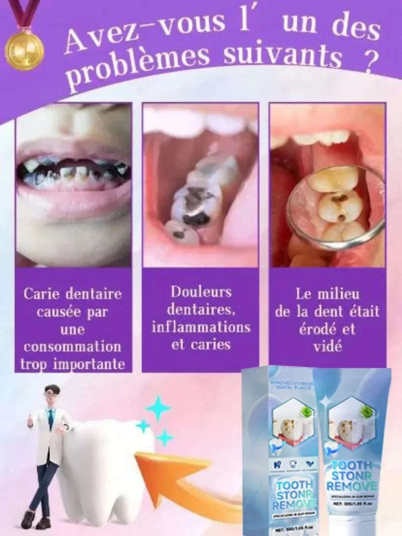 Repair gums, relieve gum recession, whiten teeth, remove yellow plaque and cavities toothpaste