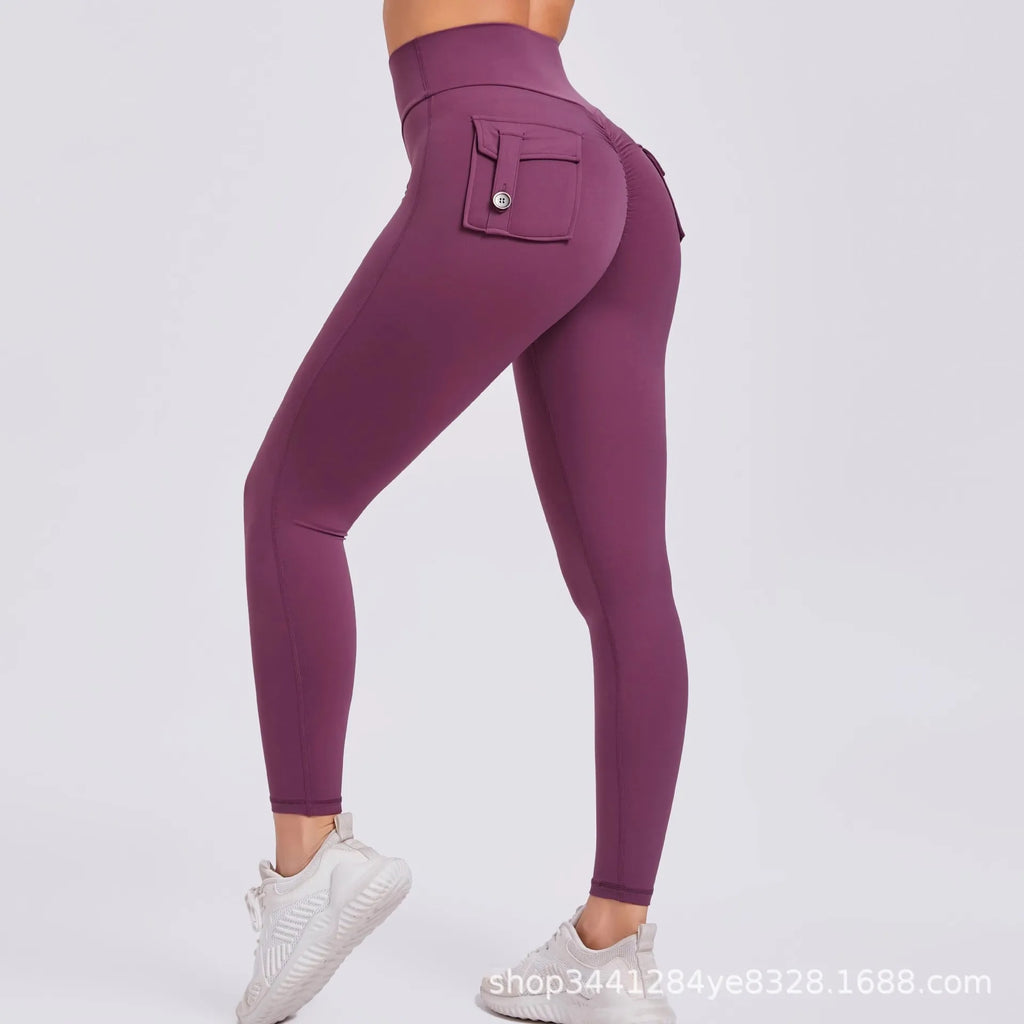 Women's Fitness Pants with High Waist and High Elasticity, Suitable for Running, Tight-fitting Sports and Yoga Pants