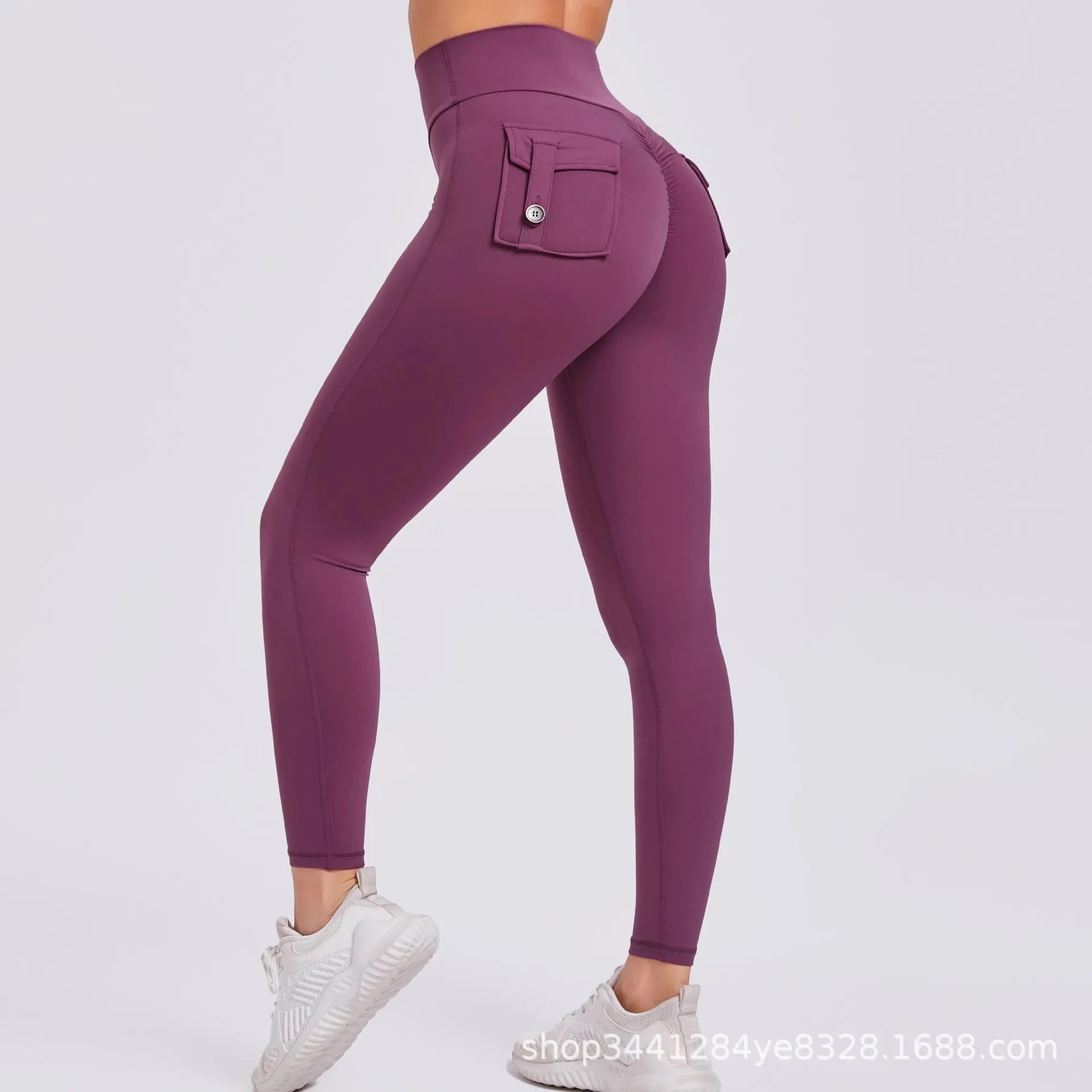 Women's Fitness Pants with High Waist and High Elasticity, Suitable for Running, Tight-fitting Sports and Yoga Pants