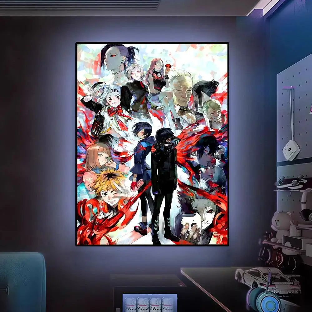 Tokyo G-Ghouls Hot Anime Poster Versatile HD Waterproof Wall Art Self-Adhesive Decor For Any Space Ideal Gift