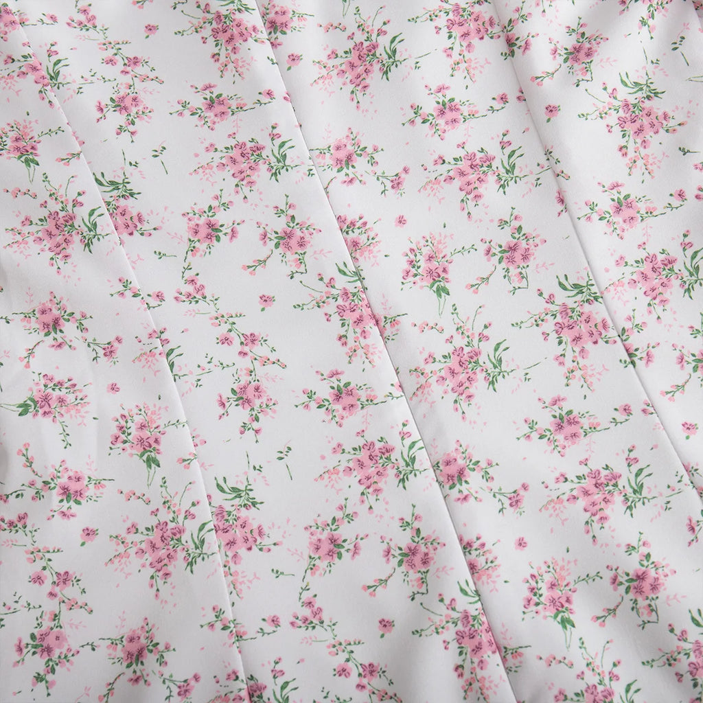 New Summer Women's Printed Short Sleeved Long Dress,Casual Dress,Woman's Clothing,Floral Dresses,White Dresses