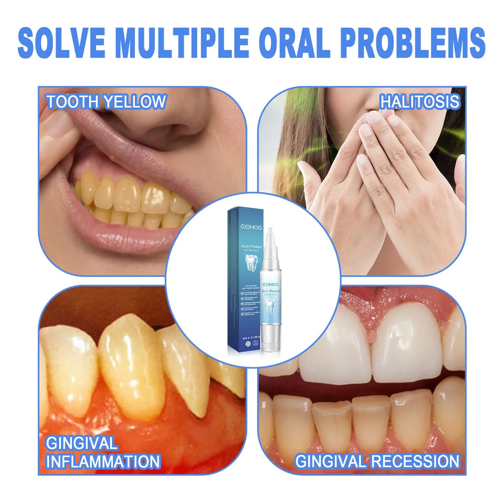 Gum Repair Gel Rebuilding Strengthen Whiten Remove Tooth Stains Anti Gingival Inflammation Recession Bad Breath Protect Oral Gel
