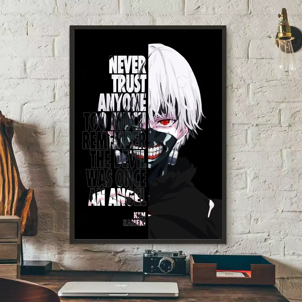 Anime Tokyo Ghoul Poster HD art sticky wall waterproof home living room bedroom bar aesthetic decoration