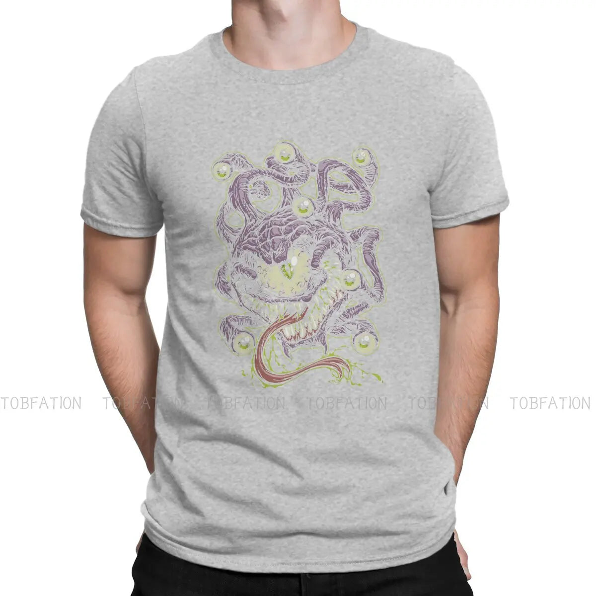 DnD BEHOLD Tshirt Homme Men's Clothes Blusas Loose Cotton T Shirt For Men