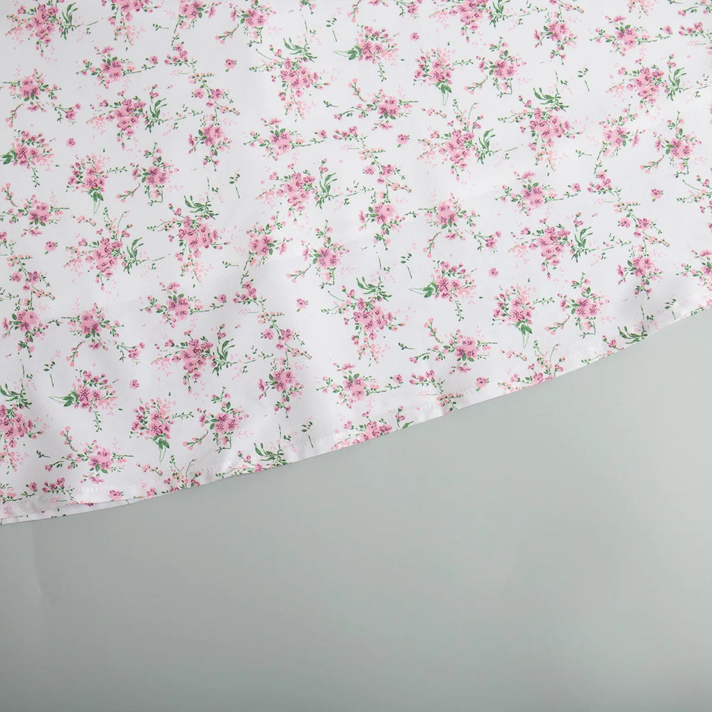 New Summer Women's Printed Short Sleeved Long Dress,Casual Dress,Woman's Clothing,Floral Dresses,White Dresses