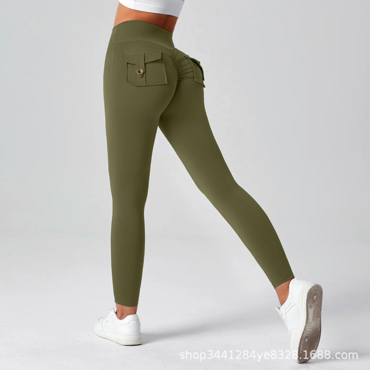 Women's Fitness Pants with High Waist and High Elasticity, Suitable for Running, Tight-fitting Sports and Yoga Pants