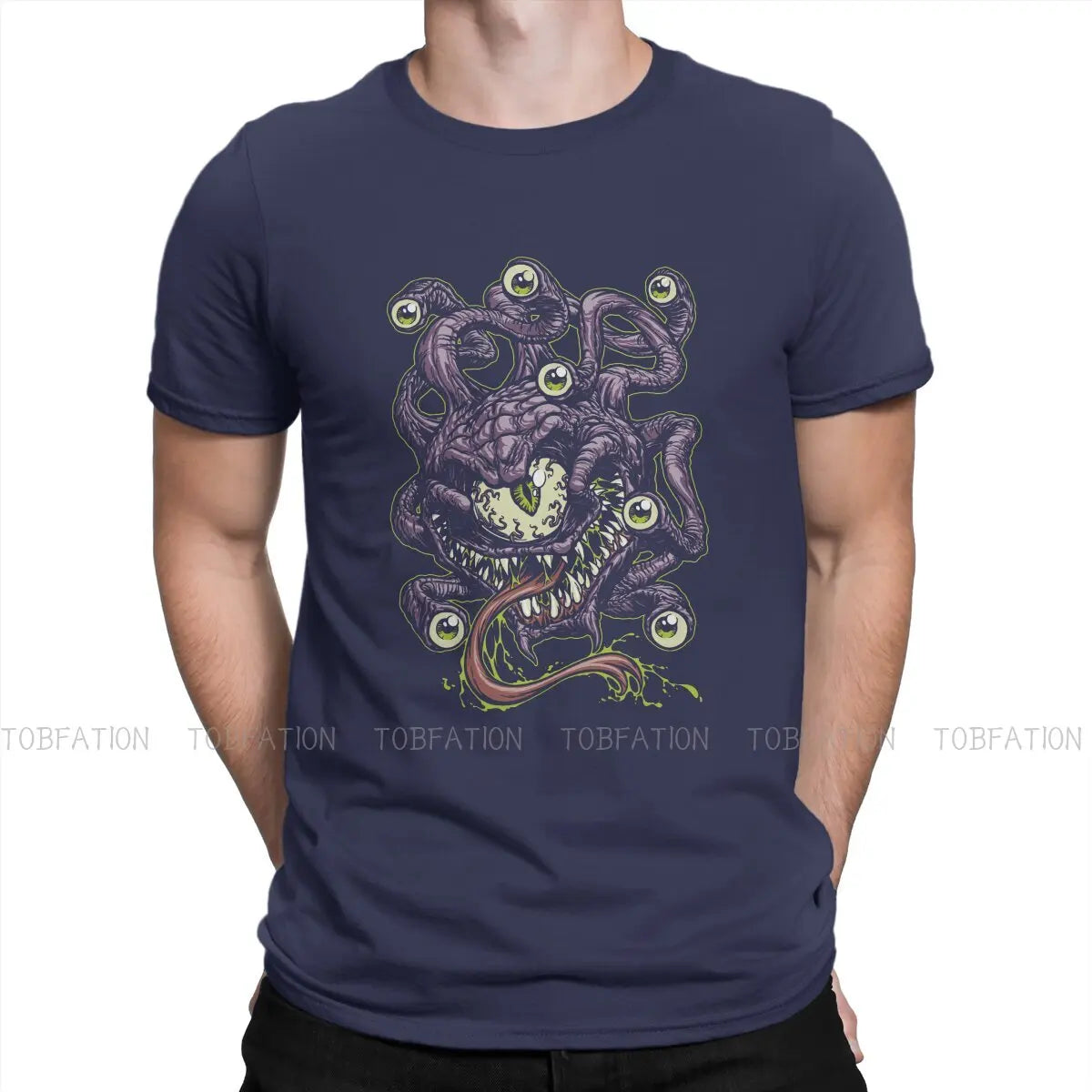 DnD BEHOLD Tshirt Homme Men's Clothes Blusas Loose Cotton T Shirt For Men