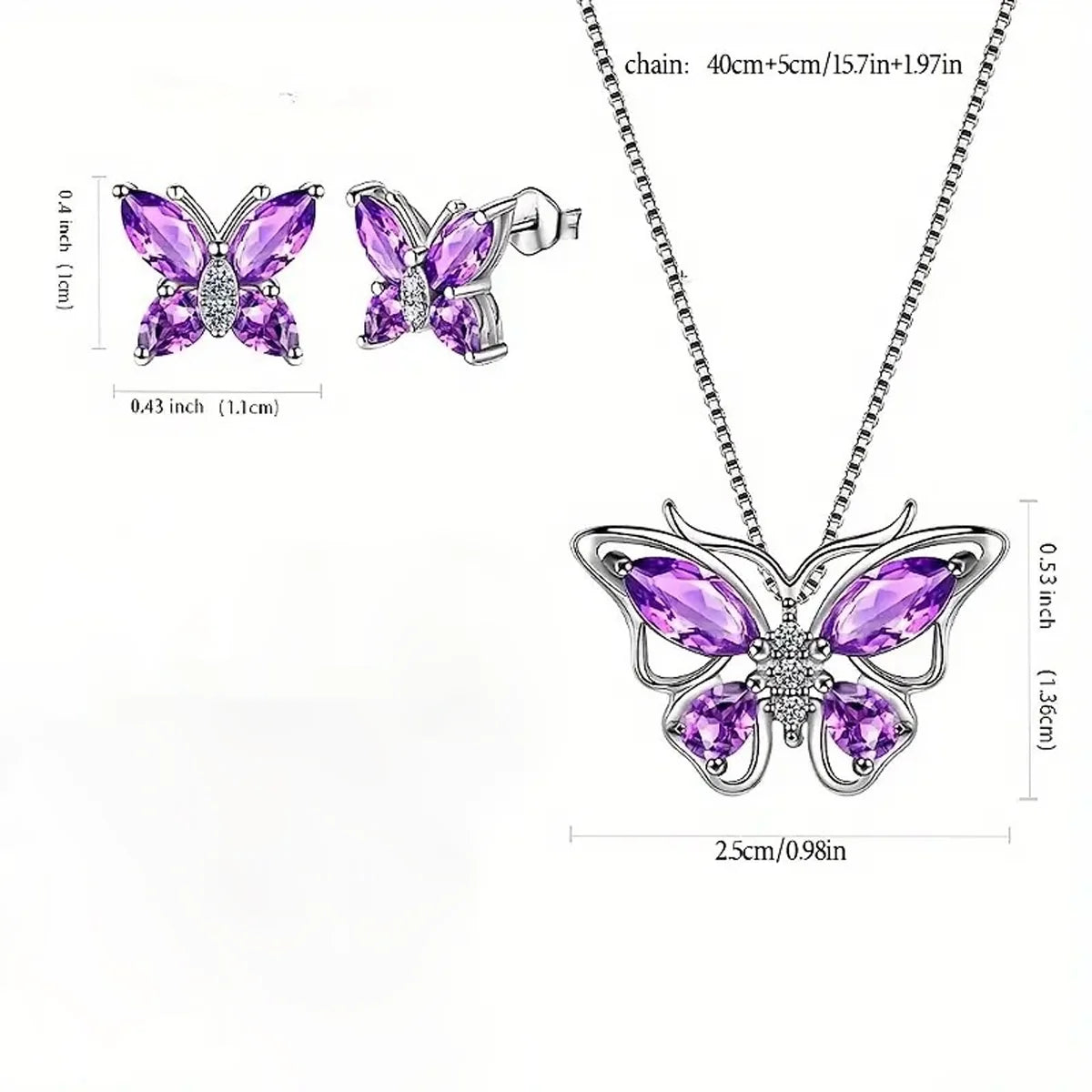 Eternal Rose Gift Set with Necklace And Earrings for Women, for Birthdays, Anniversaries,Valentine'S Day, And Mother'S Day.