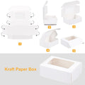 10/30pcs Kraft Paper Candy Box Transparent PVC Window Soap Boxes For Chocolates Birthday Wedding Valentine's Day