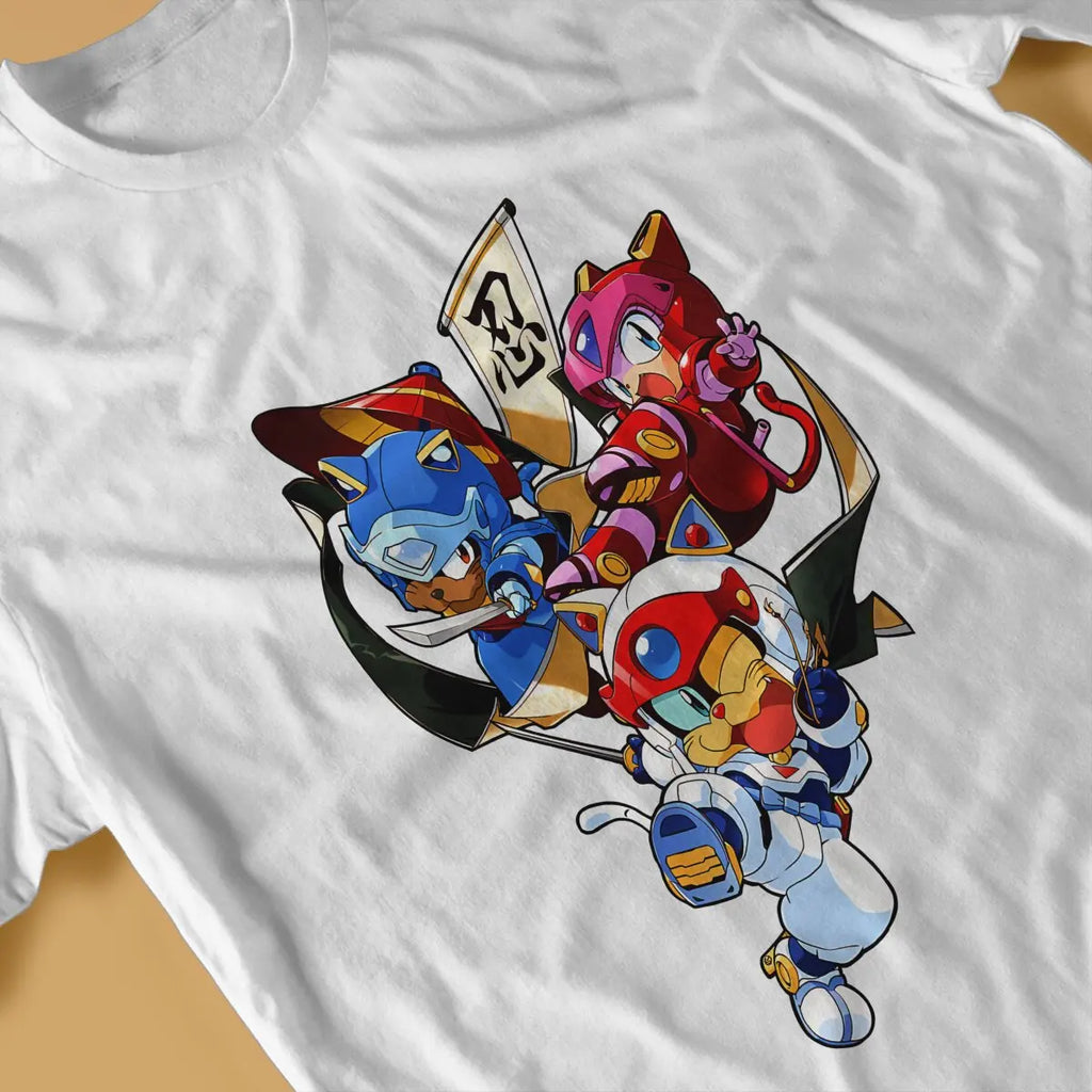 Samurai Pizza Cats Samurai Pizza Cats Tshirt Homme Men's Clothes Polyester T Shirt For Men