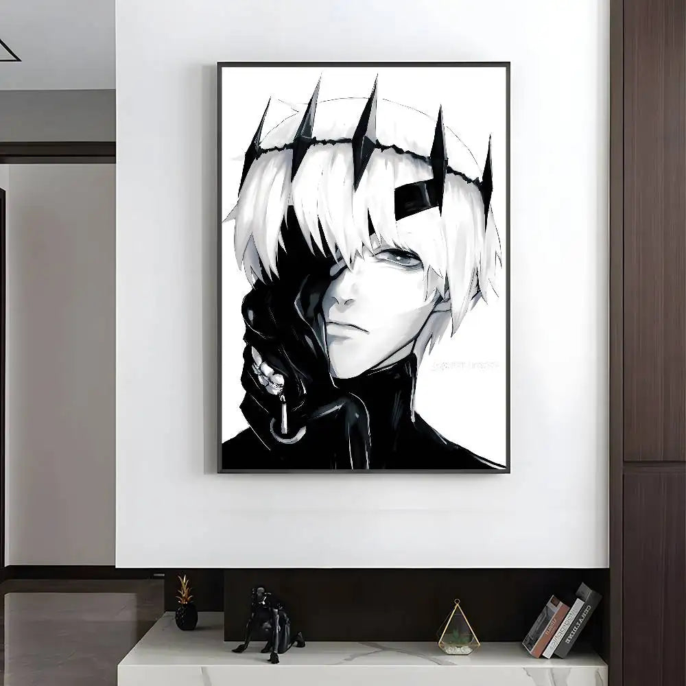 Anime T-Tokyo Ghoul Poster HD art sticky wall waterproof home living room bedroom bar aesthetic decoration