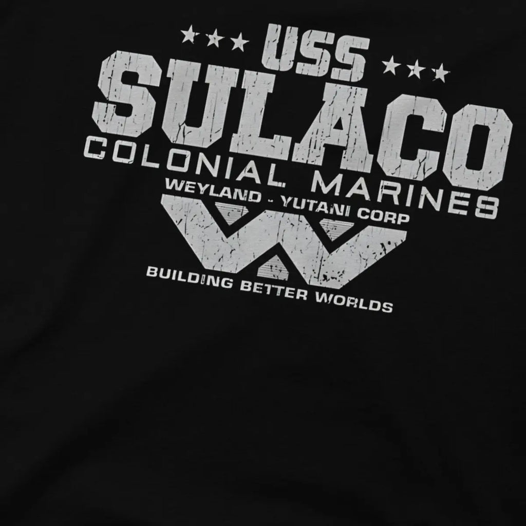 Colonial Marines USS Sulaco Tshirt Homme Men's Clothes Cotton T Shirt For Men