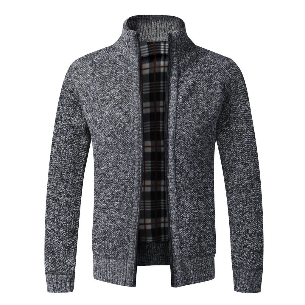 Men's Clothes Knit Sweater Cardigan Hooded Jackets Fleece Warm Casual Jackets Autumn Winter Sweaters Coats