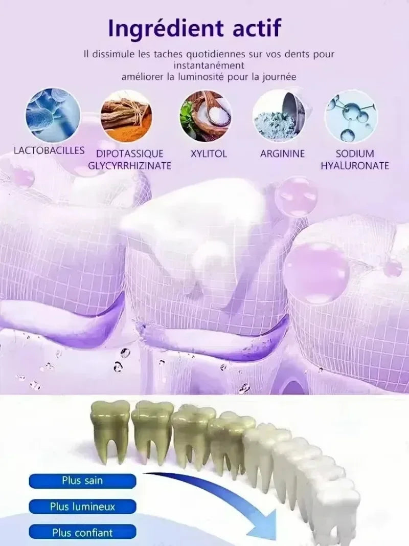 Repair gums, relieve gum recession, whiten teeth, remove yellow plaque and cavities toothpaste